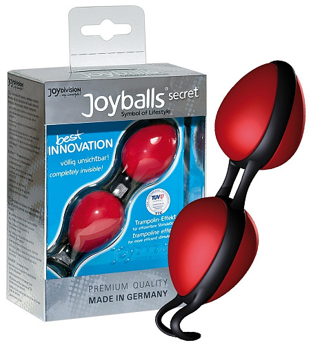 Большие вагинальные шарики со смещенным центром тяжести Joy Division Joyballs, красные