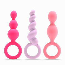 Набор анальных плагов Satisfyer Booty Call, цветной