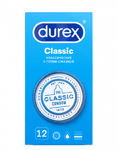 Классические презервативы Durex Classic, 12 шт