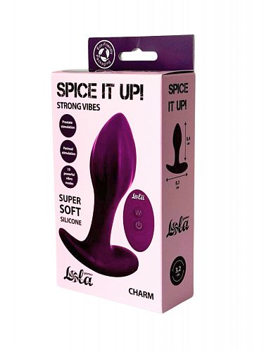 Перезаряжаемая вибропробка с ДУ Spice It Up! Charm, диам. 3.2 см