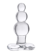 Стеклянная анальная елочка Sexus Glas, диам. 3.5 см