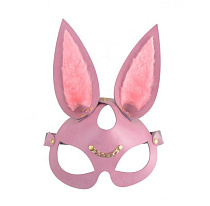 Розовая эффектная маска Зайка