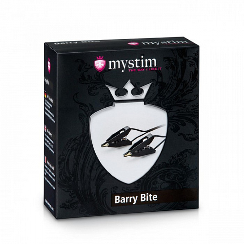 Зажимы для груди и половых губ с электростимуляцией Mystim Barry Bite