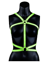 Женская портупея Glow in the Dark Body Harness, S/M