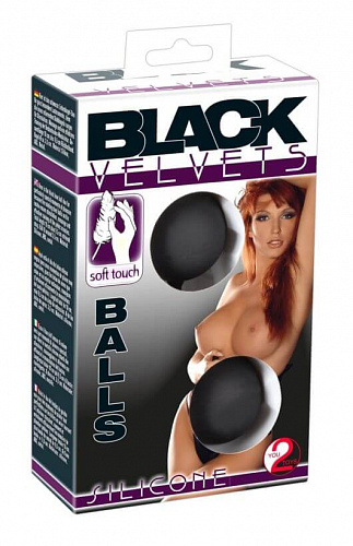 Большие вагинальные шарики со смещенным центром тяжести Black Velvets Balls