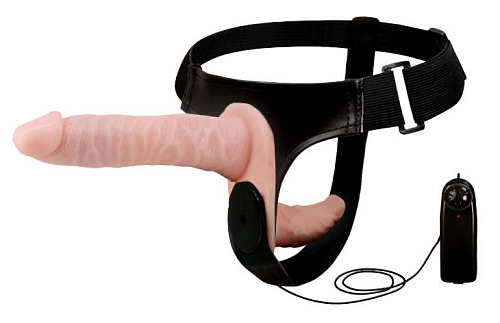 Страпон с&nbsp;выносным пультом Double Heads