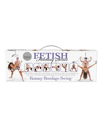 Секс-качели бондажные на потолок Fetish Fantasy Series Bondage Swing, белые