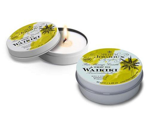 Массажная свеча Petits Joujoux Waikiki с&nbsp;ароматом пина колады, 33&nbsp;г