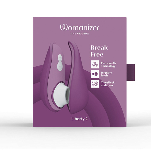 Вакуумный стимулятор клитора Womanizer Liberty 2, фиолетовый