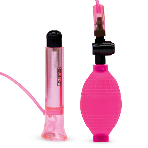 Вакуумная вибропомпа для клитора Lux Fetish Vibrating Clitoral Pump with Quick Release