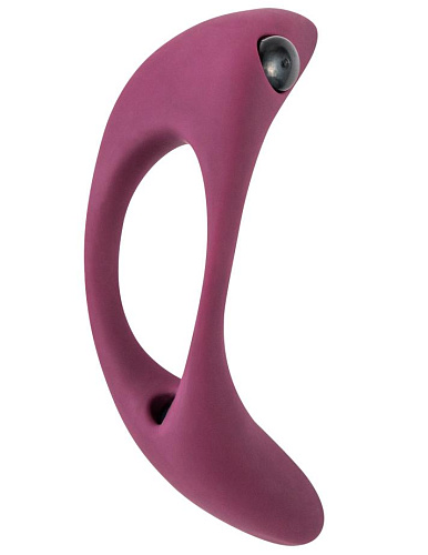Эрекционное виброкольцо Lunar, бордовое