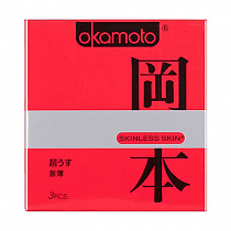 Ультратонкие презервативы Okamoto Skinless Skin Super Thin 0.05 3 шт