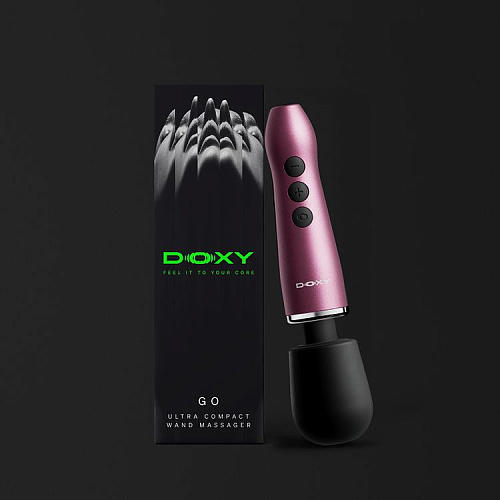 Мощный вибромассажер Doxy Go&nbsp;2.0, розовый