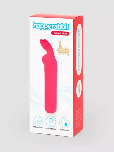 Вибропуля для клитора Happy Rabbit, розовая