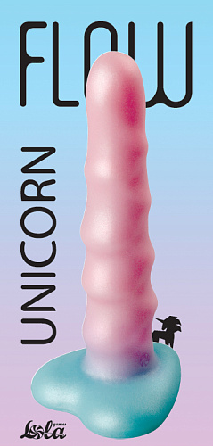 Нереалистичный дилдо Unicorn, нежно-розовый