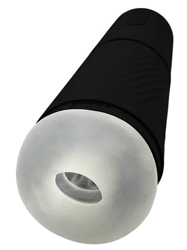 Мастурбатор с&nbsp;вибрацией и&nbsp;эффектом минета Closer, черный