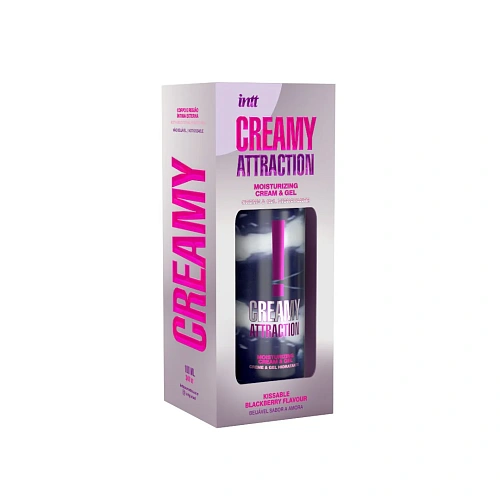 Увлажняющий крем-гель для тела Creamy Attraction с ароматом ежевики, 100 мл