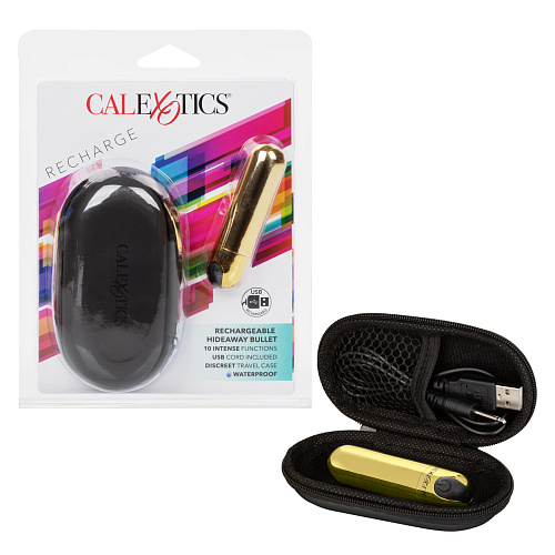 Вибропуля в чехле для хранения CalExotics Rechargeable Hideaway Bullet