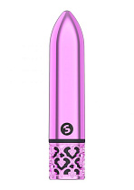 Вибро-пуля для клитора Royal Gems Glamour, розовая