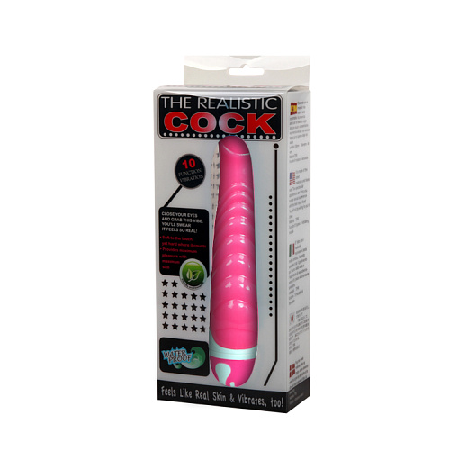 Вибратор The Realictic Cock, розовый