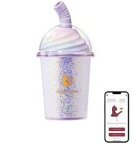 Вакуумный стимулятор с подогревом и ДУ BeYourLover Joy Cup, блестящий