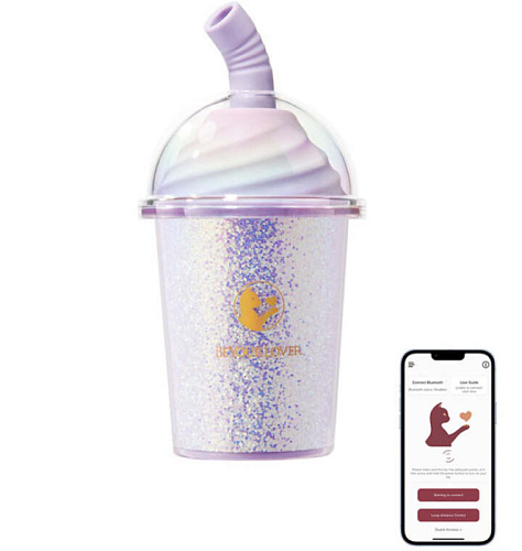 Вакуумный стимулятор с подогревом и ДУ BeYourLover Joy Cup, блестящий