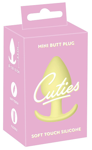 Маленькая анальная пробка для ношения Orion Cuties Mini Butt Plug, желтая