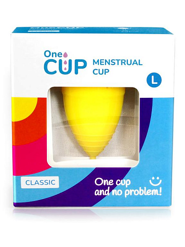 Менструальная чаша OneCUP Classic размер L, желтая