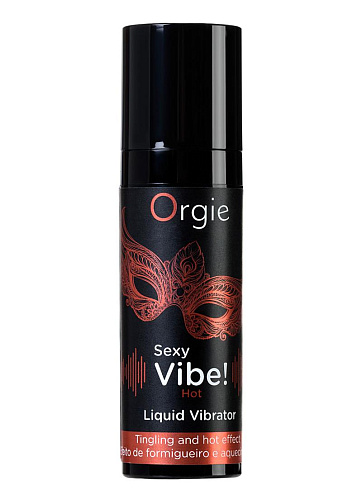 Разогревающий жидкий вибратор Sexy Vibe! Hot, 15&nbsp;мл