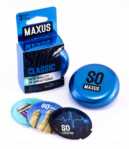 Классические презервативы Maxus SO Classic, 3 шт