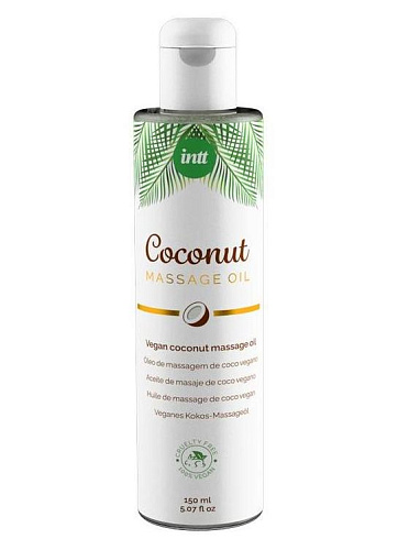 Натуральное массажное масло Intt Coconut кокосовое, 150&nbsp;мл