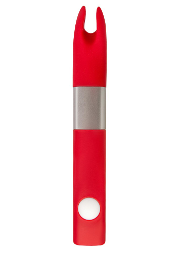 Мини-вибратор для клитора Qvibry USB 4GB с внутренней flash-памятью, красный