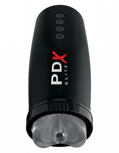 Автоматический вакуумный мастурбатор-вагина с вибрацией и поступательным движением PDX Moto-Bator 2