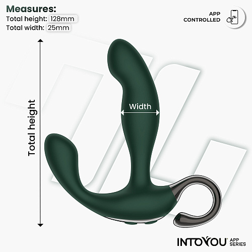 Вибромассажер простаты с движением и ДУ IntoYou Greeny