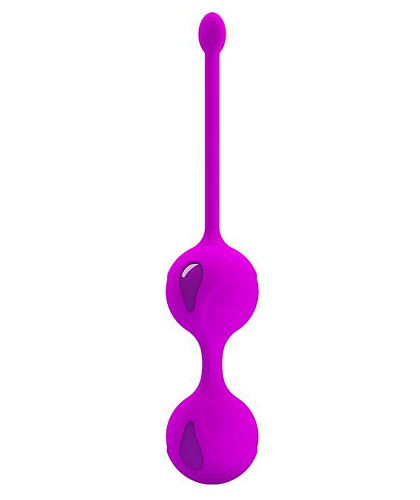 Вагинальные шарики со&nbsp;смещенным центром тяжести Pretty Love Kegel Tighten Up&nbsp;II, фиолетовые