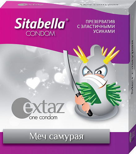 Презерватив-насадка с усиками Sitabella Extaz Меч Самурая, 1 шт