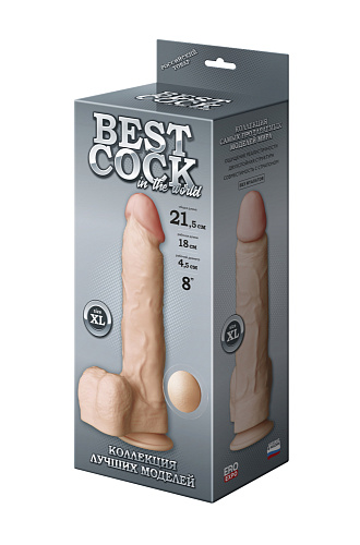 Реалистичный фаллос на&nbsp;присоске Lovetoy Best Cock 8, 21.5&nbsp;см
