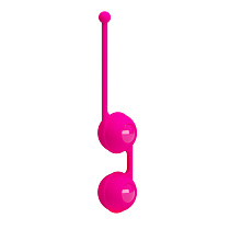 Вагинальные шарики со смещенным центром тяжести Pretty Love Kegel Tighten Up III, ярко-розовые
