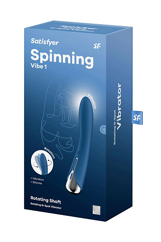 Вибратор для точки G с ротацией Satisfyer Spinning Vibe 1, синий