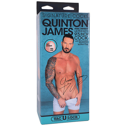 Фаллоимитатор со съемной присоской Ultraskyn Quinton James