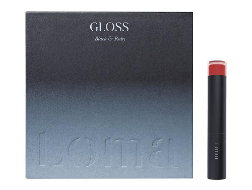 Мини-вибратор Loma Gloss с&nbsp;вращающимся язычком и&nbsp;подогревом, черный