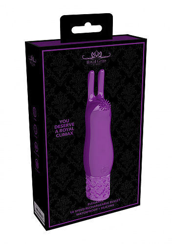Вибро пуля для клитора Royal Gems Elegance, фиолетовая