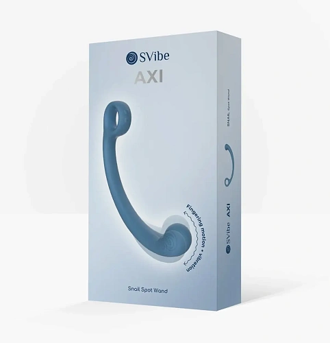 Вибратор для точки G SVibe Axi Spot Wand, голубой