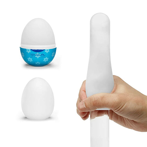 Мини-мастурбатор яйцо Tenga Egg Snow Crystal