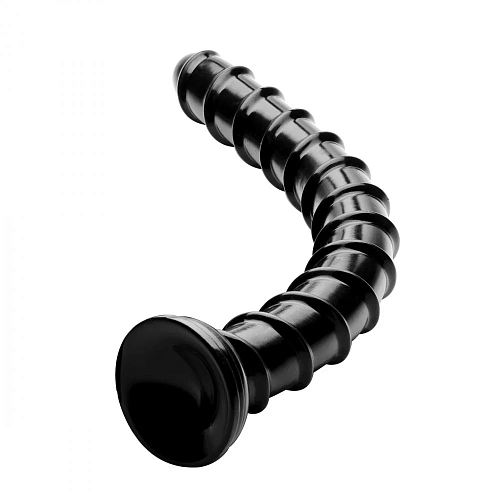 Огромный дилдо-змея Hosed Ribbed Dildo