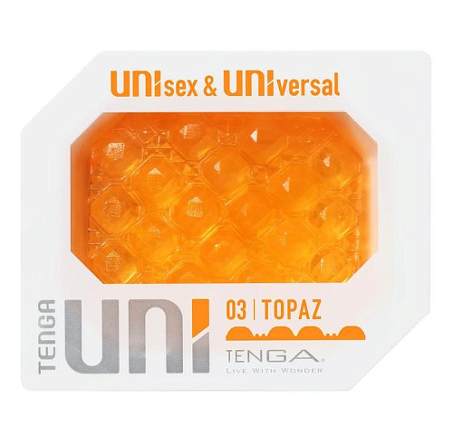 Мини-мастурбатор Tenga Uni Topaz