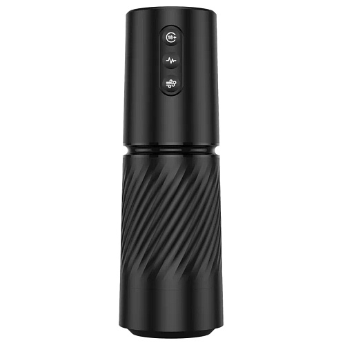 Мастурбатор с&nbsp;вибрацией и&nbsp;эффектом минета Closer, черный