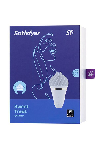 Вращающийся стимулятор клитора Satisfyer Sweet Treat, белый