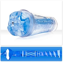 Мастурбатор Fleshlight Flight Commander, голубой прозрачный