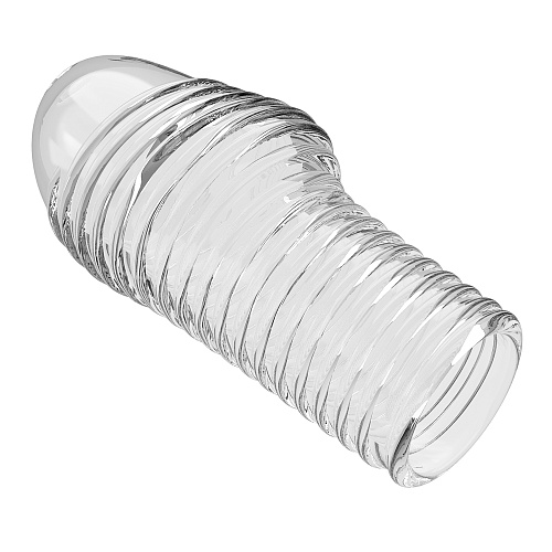 Прозрачная насадка на пенис с рельефом Hoytt